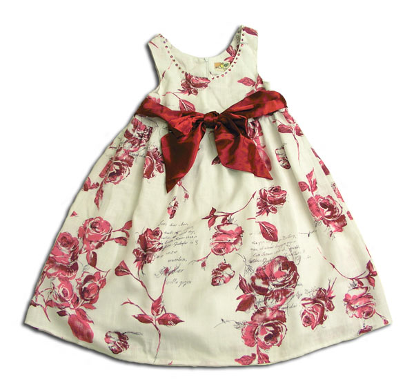 【NEW】ライラック少女 サテンリボンが華やかさ花柄ワンピードレス(濠Du)【子供服】【結婚式 発表会 ワンピース】 【NEW】ライラック少女 サテンリボンが華やかさ花柄ワンピードレス(濠Du)【子供服】【結婚式 発表会 ワンピース】