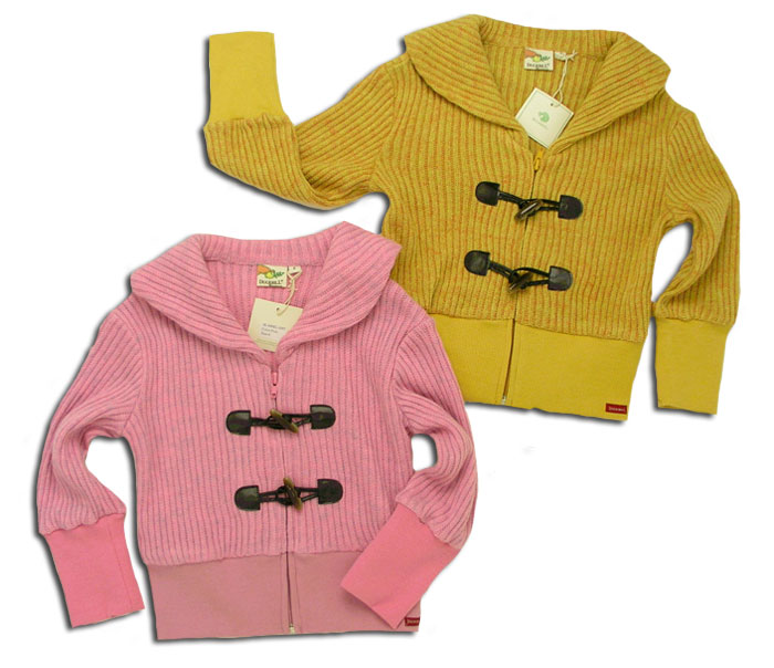 【New】活発な歩調 ダッフルボタンでおしゃれなニットジャケット(濠Du)【子供服】 【New】活発な歩調 ダッフルボタンでおしゃれなニットジャケット(濠Du)【子供服】