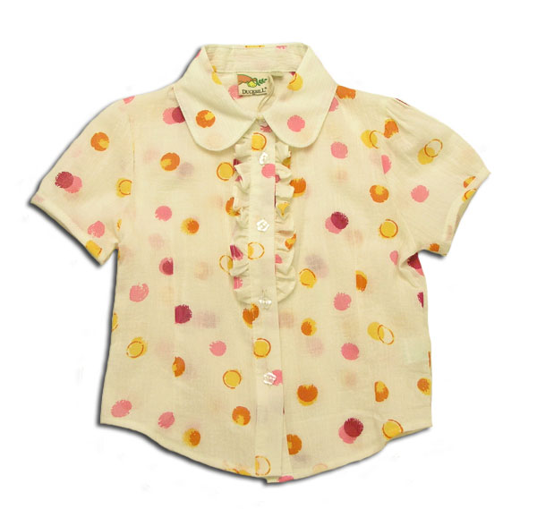 【子供服】ヘチマえりブラウス(濠Du) クリーム 85 95 100 110cm 【子供服】ヘチマえりブラウス(濠Du) クリーム 85 95 100 110cm